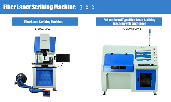 20W 50W 240mm/s Scribing snelheid Zonnecel siliconen plaat Fiber Laser Scribing Machine