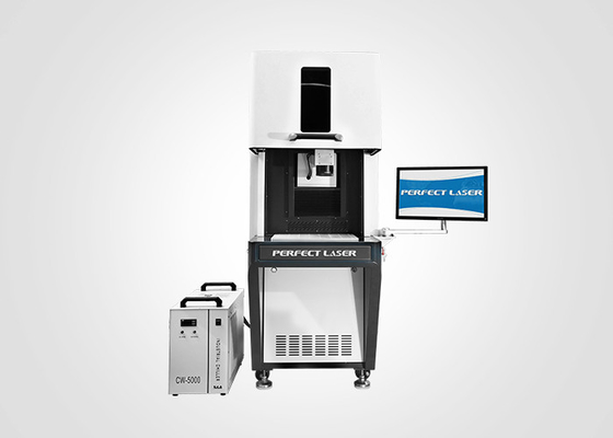 Gesloten kast UV-lasermarkeermachine PE-UV-1W 3W 5W voor elektronische componenten