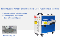 Perfect Laser 50W Draagbaar Klein Handheld Automatisch metaal koolstof roestvrij staal laser roest derusti