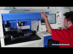 Perfecte laservezel laser schrijfmachine werkend video PE 20W