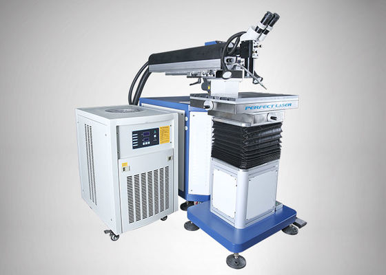 200W-400W waterkoelende koperen legering beryllium koperen metalen lasersweismachines voor schimmelreparatie met microscopen