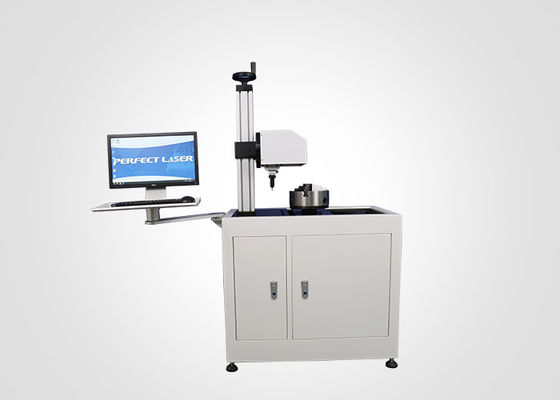 Metaalflens Dot Pin Pneumatic Marking Machine 300mm Horizontale Roterend met Computer