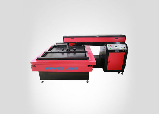 300w 400w aangepast werkgebied Rood Geel Dubbele Laserkop CO2 Glas Laser Tube Die Board Laser Cutting Machine