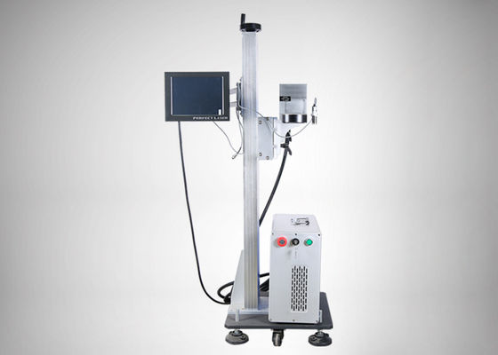 Hijstype lasermarkeermachine Luchtkoeling voor flessen / productielijn