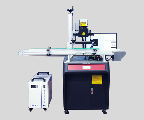 CCD-Industriële UVlaser die van het Camera de Automatische Visuele Plaatsende Systeem Gravuremachine merken