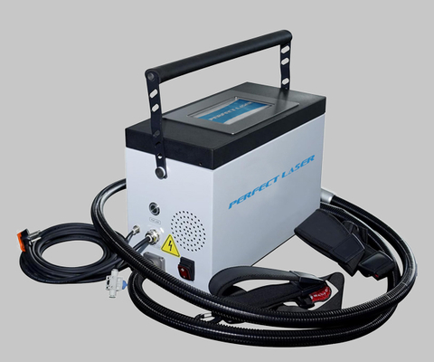 Draagbare Handheld Metaal Staal Aluminium Laser Reinigingsmachine Luchtdruk 0.3-0.8MPa Laser Frequentiebereik 20-200 kHz