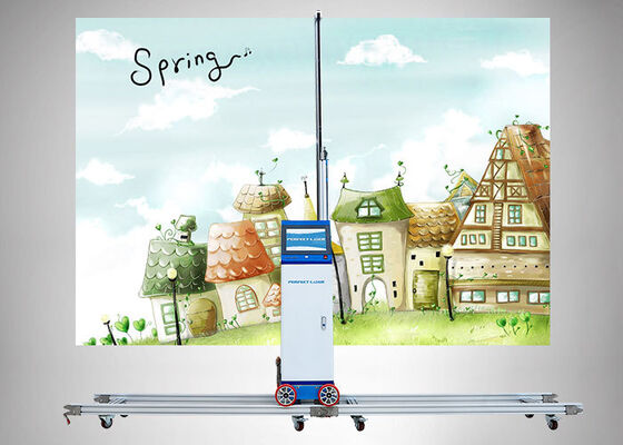 Muurprinter met dubbele printkoppen Direct op de muur Inkjetprinter voor grootbeeldprinten