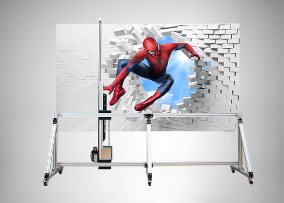 3D Dubbele Printers die van Inkjet van de Hoofden Verticale Muur Drukmachines voor Document Art. van Glas het Houten Ceramische Metalen schilderen